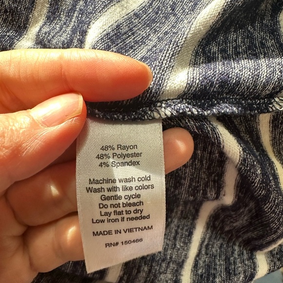 Market and Spruce Womens striped dolman sleeve stretchy tunic top size Medium - Picture 10 of 10